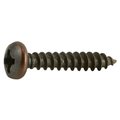 Midwest Fastener Sheet Metal Screw, #6 x 3/4 in, Bronze Steel Pan Head Phillips Drive, 40 PK 35943